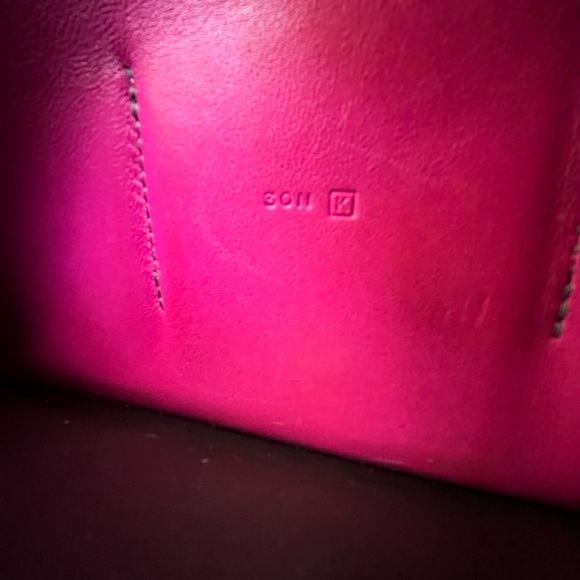 HERMES Dogon Duo Bi-color Suede Eversoft Chocolate/Rose wallet - Picture 8 of 12